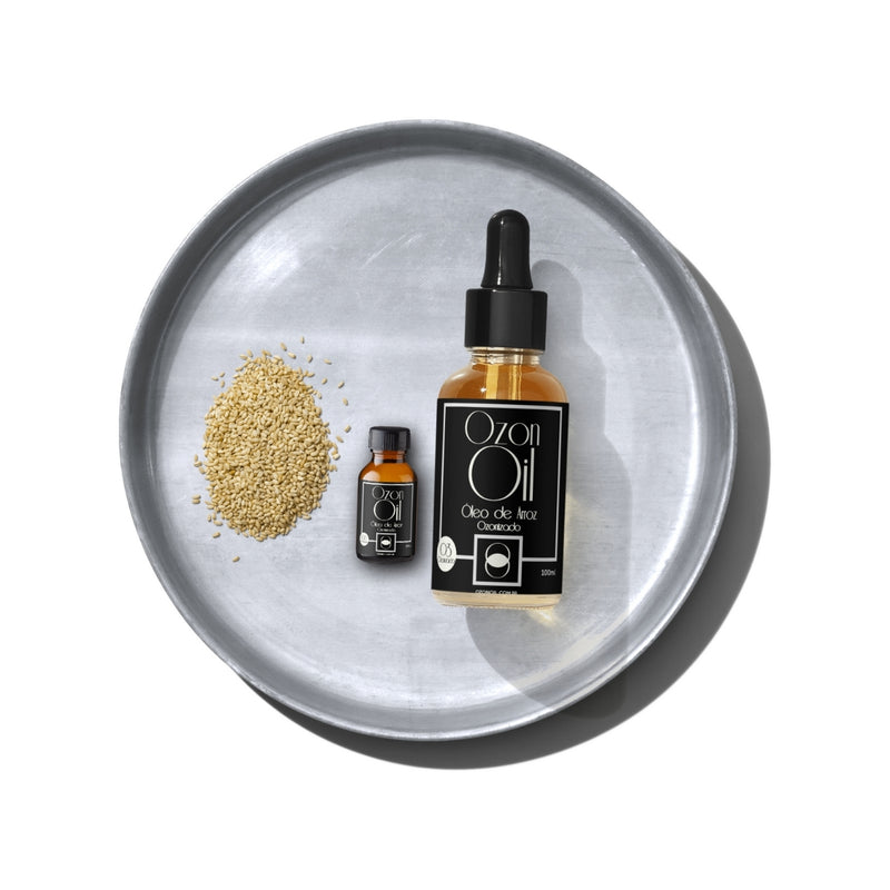 Óleo De Arroz Ozonizado Ozônio Super Concentrado 100ml Gotas + 10ml Grátis!