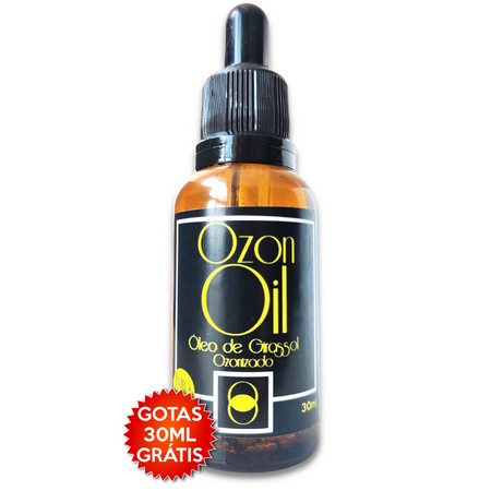 Óleo de Girassol Ozonizado Compre 250ml Ganhe 30ml Gotas 100% Puro Super Concentrado Vidro Âmbar Premium