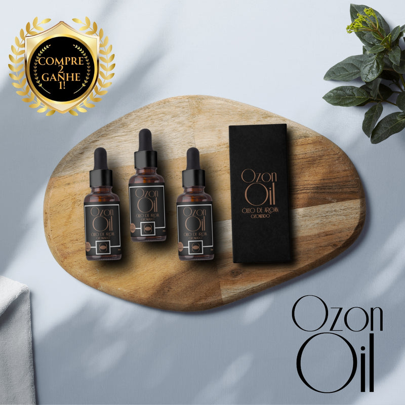 Óleo De Argan Ozonizado 30ml Gotas 100% Puro Compre 2 Ganhe 1!