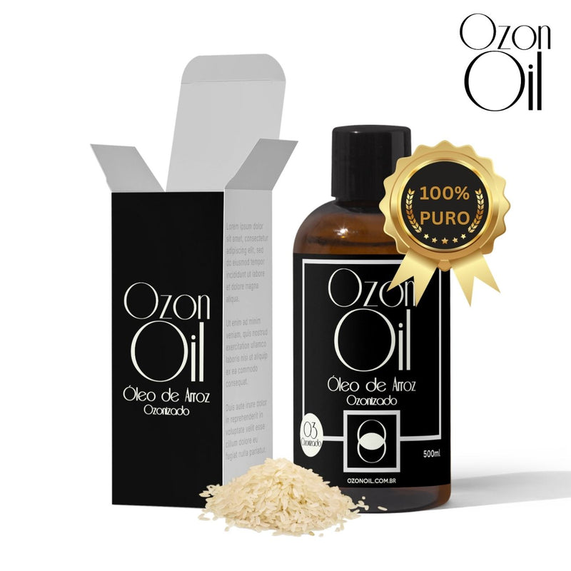 Óleo De Arroz Ozonizado Ozônio Super Concentrado 500ml + 50ml Gotas Grátis!