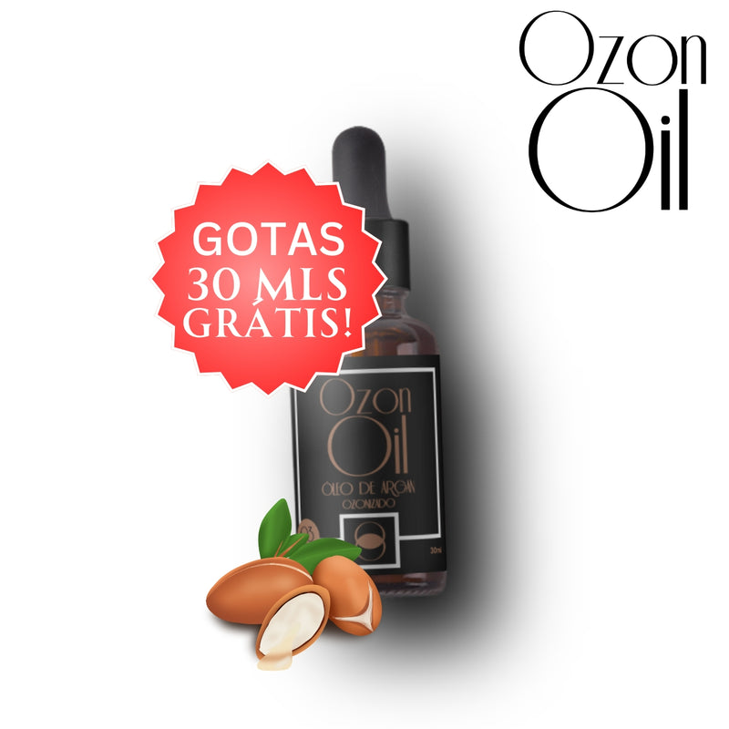 Óleo De Argan Ozonizado 250ml + 30ml Gotas 100% Puro!