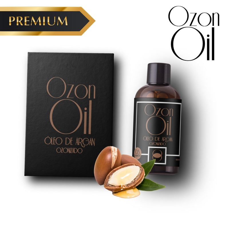 Óleo De Argan Ozonizado 500ml 100% Puro Ganhe 50ml Gotas!
