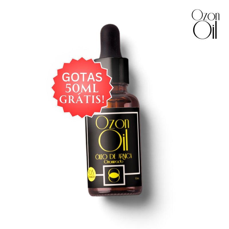 Óleo de Arnica Ozonizado 100% Puro e Concentrado 500ml + 50ml Grátis!