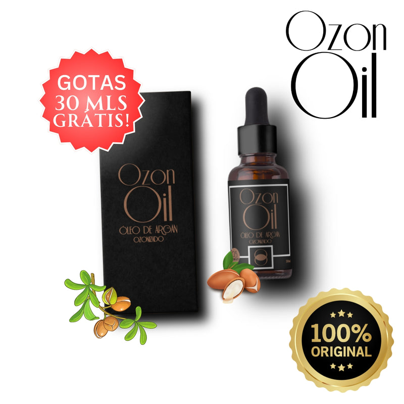 Óleo De Argan Ozonizado 30ml Gotas 100% Puro Compre 2 Ganhe 1!