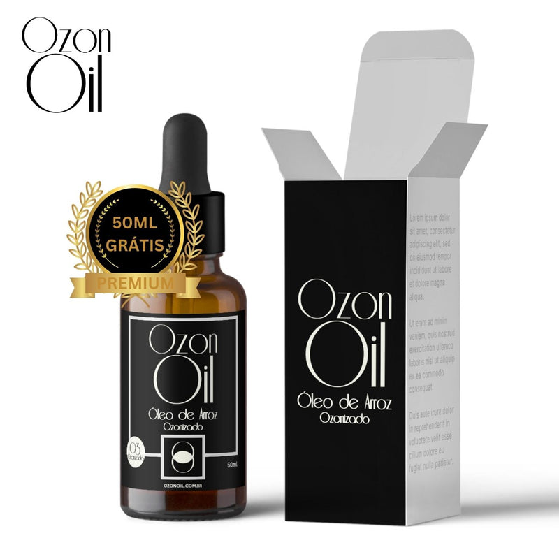 Óleo De Arroz Ozonizado Ozônio Super Concentrado 500ml + 50ml Gotas Grátis!