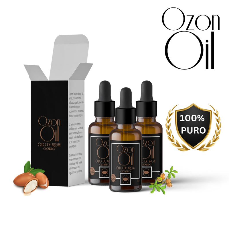 Óleo De Argan Ozonizado 50ml Gotas 100% Puro Compre 2 Ganhe 1!