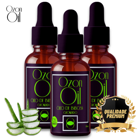 Super Combo Óleo De Babosa Aloe Vera Ozonizado 30ml Compre 2 Ganhe 1! Super Concentrado 100% Puro