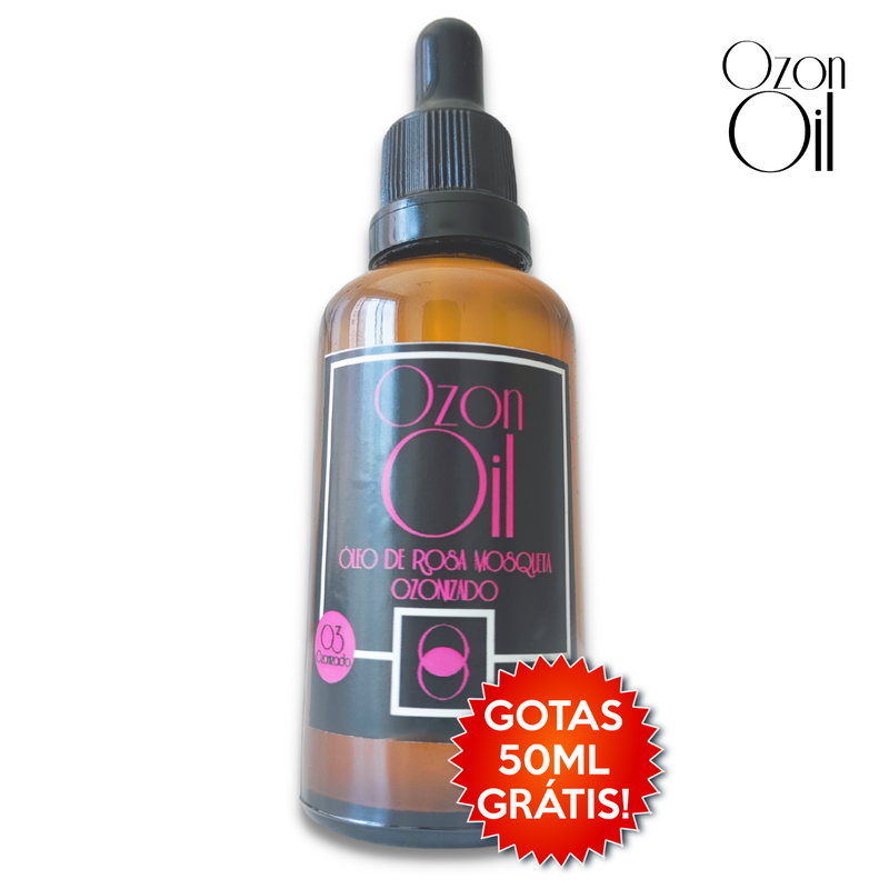 Óleo De Rosa Mosqueta Ozonizado 100% Puro 500ml +50ml Grátis
