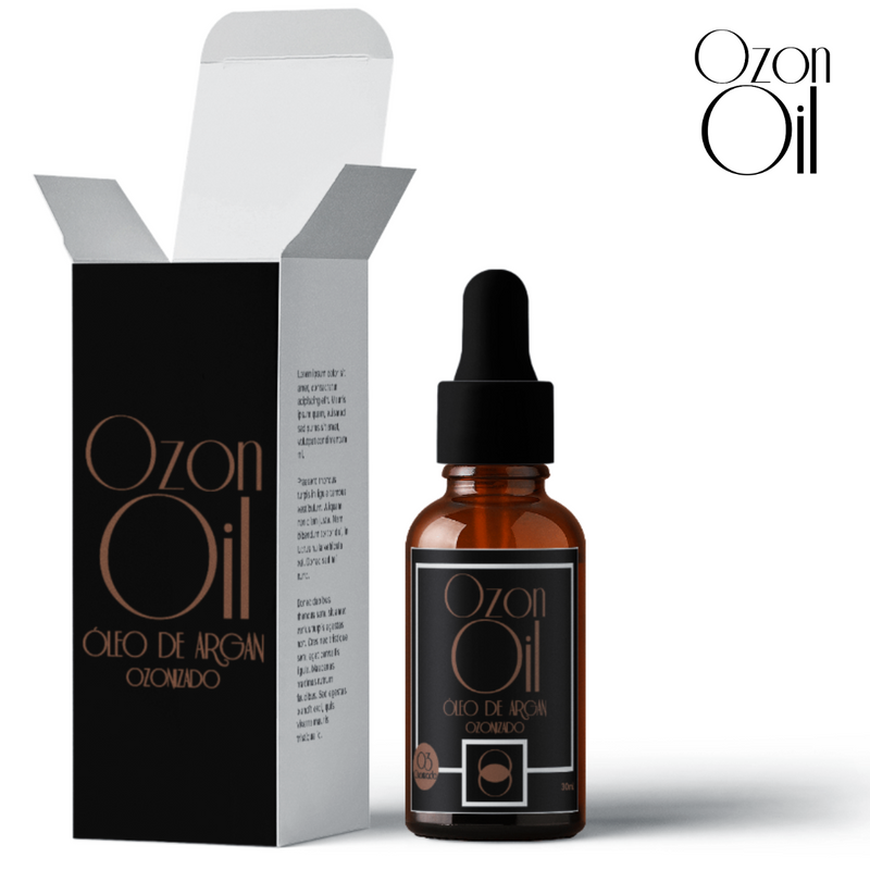 Óleo De Argan Ozonizado 30ml Gotas 100% Puro Super Concentrado VIdro Âmbar Premium