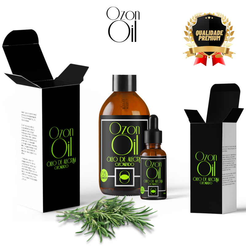 Super Combo Óleo de Alecrim Ozonizado Compre 250ml Ganhe 30ml Grátis! 100% Puro Super Concentrado Vidro Âmbar