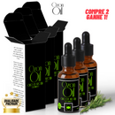 Super Combo Óleo de Alecrim 30ml Compre 2 Ganhe 1! 100% Puro Super Concentrado Vidro Âmbar Premium Conta Gotas