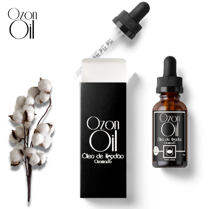 Super Combo Óleo de Algodão Ozonizado 30ml Compre 2 Ganhe 1! Super Concentrado Vidro Âmbar Premium