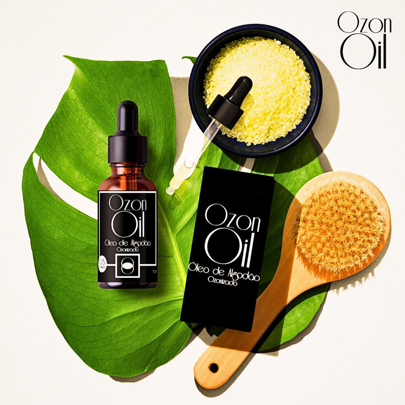 Óleo de Algodão Ozonizado 50ml 100% Puro Super Concentrado Vidor Âmbar Premium