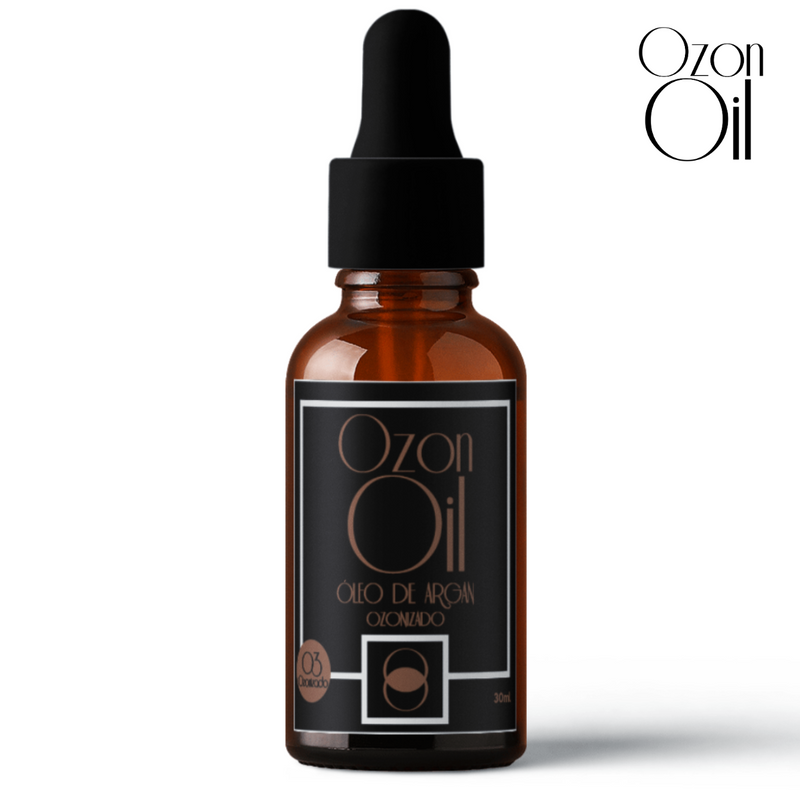 Óleo De Argan Ozonizado 30ml Gotas 100% Puro Super Concentrado VIdro Âmbar Premium