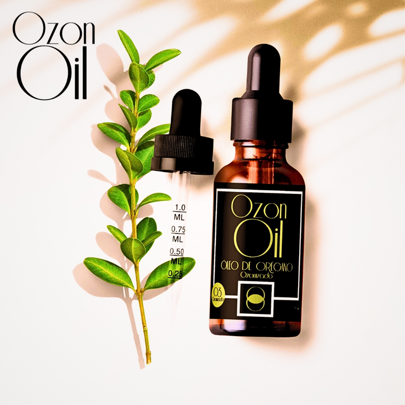 Óleo de Oregano Ozonizado 30ml Super Concentrado 100% Puro Super Concentrado Vidro Âmbar