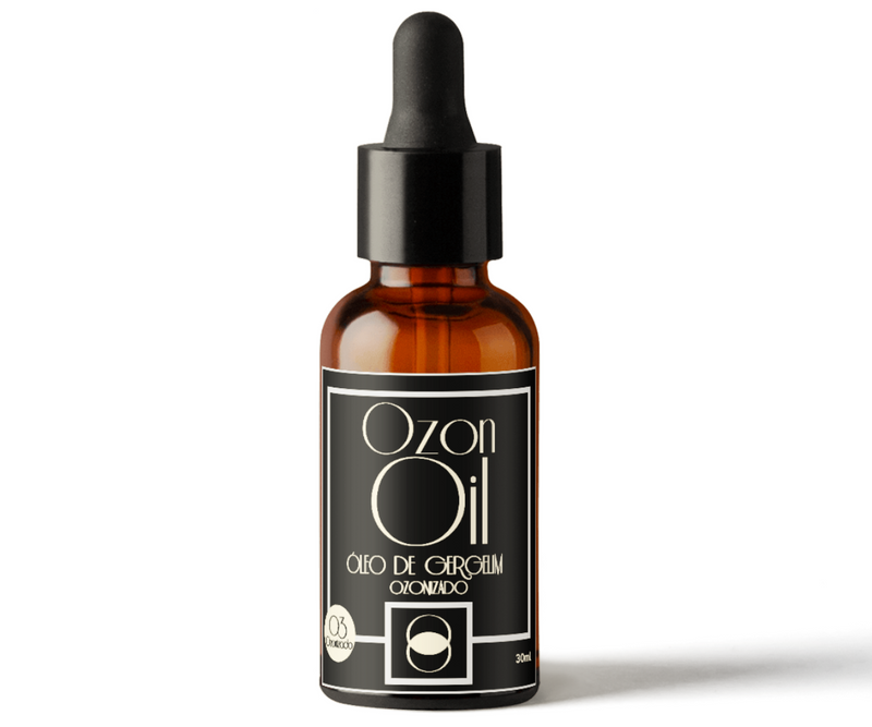 Óleo De Gergelim Ozonizado 30ml Gotas 100% Puro Super Concentrado Vidro Âmbar Premium